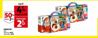 Auchan Kinder joy offre