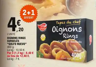 E.Leclerc "GOLFO NUEVO" oignons rings surgelés offre