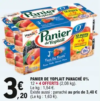 E.Leclerc Panier de yoplait panaché 0% offre