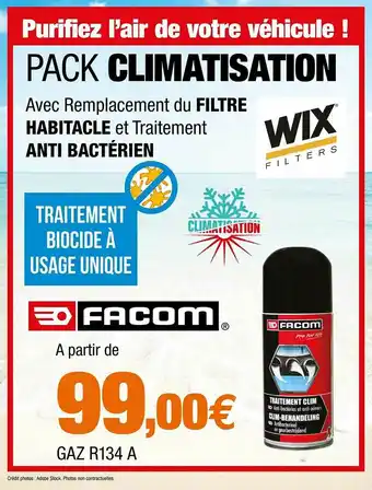 Autobacs Pack Climatisation Facom offre