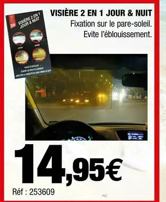Autobacs Visière 2 En 1 Jour & Nuit offre