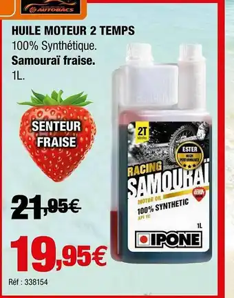 Autobacs Huile Moteur 2 Temps offre