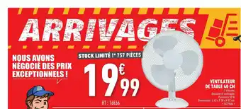 Ventilateur De Table 40 Cm