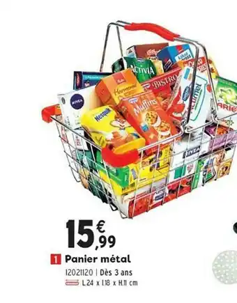 JouéClub Panier Metal offre