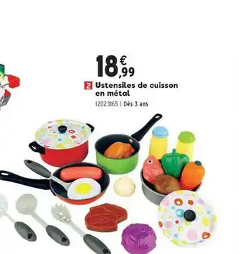 JouéClub Ustensiles De Cuisson En Metal offre