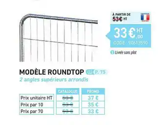 Modèle Roundtop