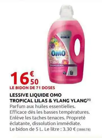 Rural Master Lessive Liquide Omo Tropical Lilas & Ylang Ylang offre