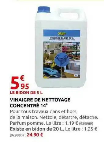 Rural Master Vinaigre De Nettoyage Concentré 14° offre
