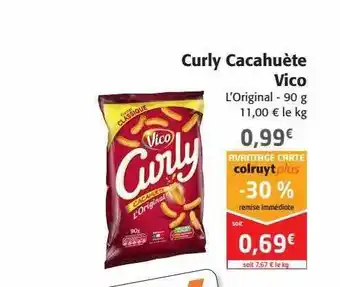 Colruyt Curly Cacahuète Vico offre