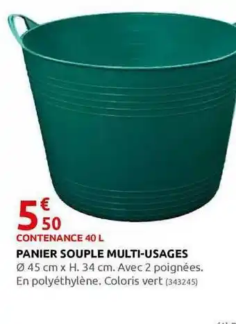 Rural Master Panier Souple Multi-usages offre