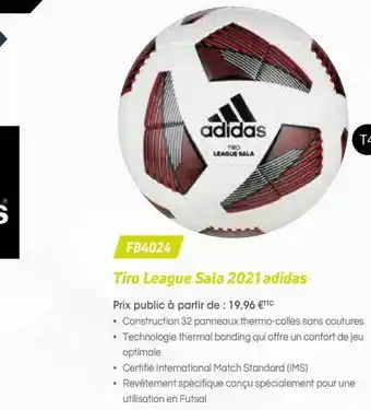 Casal Sport Tiro League Sala 2021 Adidas Fb4024 offre