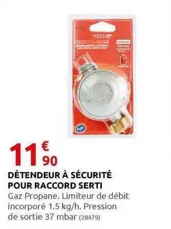 Détendeur à Sécurité Pour Raccord Serti