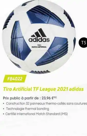 Casal Sport Tiro Artificial Tf League 2021 Adidas Fb4022 offre