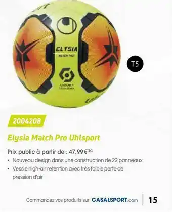 Casal Sport Elysia Match Pro Uhlsport 2004208 offre