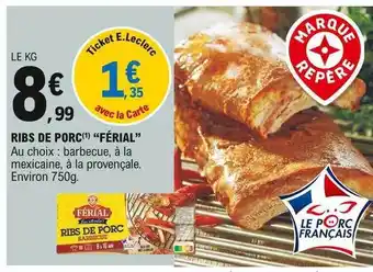 E.Leclerc Ribs De Porc offre