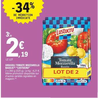 E.Leclerc Girasoli Tomate Mozzarella Basilic offre