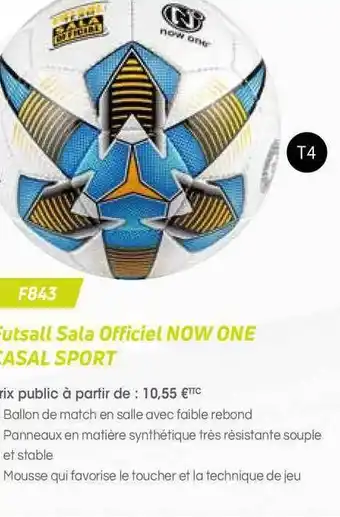 Casal Sport Futsall Sala Officiel Now One Casal Sport F843 offre