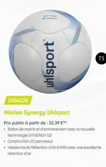 Casal Sport Motion Synergy Uhlsport 2004226 offre