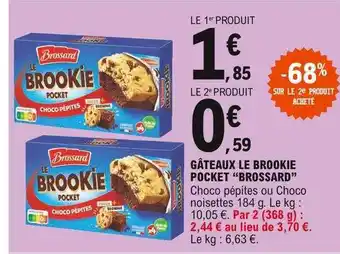 E.Leclerc Gâteaux Le Brookie Pocket offre