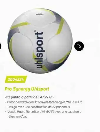Casal Sport Pro Synergy Uhlsport 2004224 offre