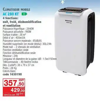 Climatiseur Mobile Ac 280 Kt