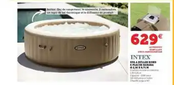 Hyper U Spa à Bulles Rond 6 Places Sahara ø 2,16 X 0,71 M Intex offre