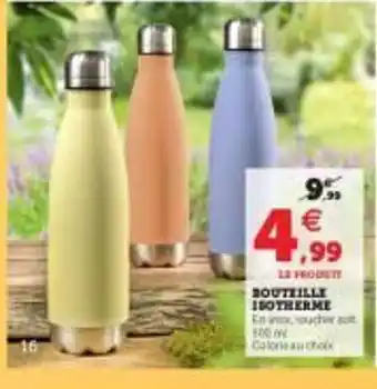 Hyper U Bouteille Isotherme offre