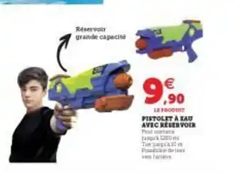Hyper U Pistolet à Eau Avec Réservoir offre