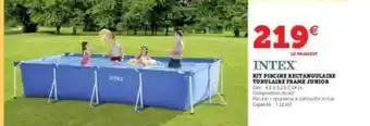 Hyper U Kit Piscine Rectangulaire Tubulaire Frame Junior Intex offre