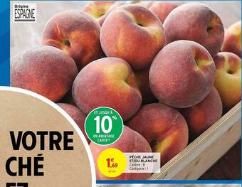 Intermarché Hyper Pêche Jaune Et-ou Blanche offre