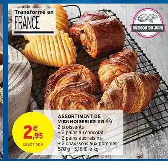 Intermarché Hyper Assortiment De Viennoiseries X8 offre