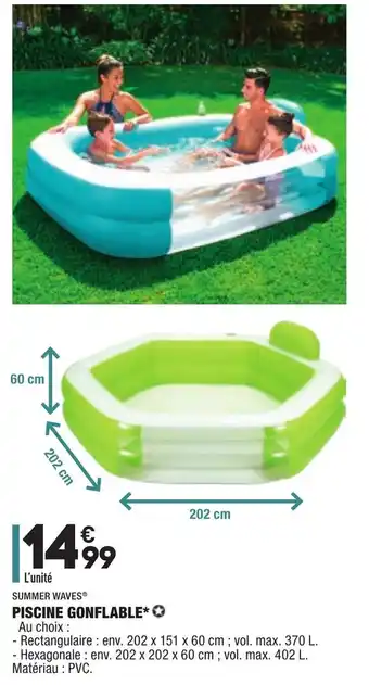 ALDI Piscine Gonflable offre