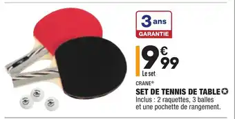 ALDI Set de Tennis de Table offre
