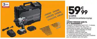 ALDI Coffret perceuse sans fil et 71 Accessoires offre