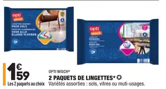 ALDI 2 Paquets de lingettes offre