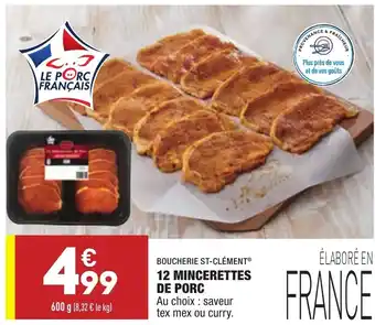 ALDI 12 Mincerettes de porc offre