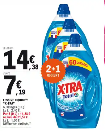 E.Leclerc Lessive Liquide X-tra offre