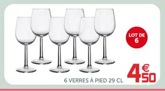 Gifi 6 Verres à Pied 29 Cl offre