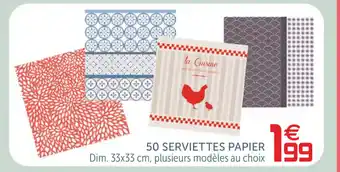 Gifi 50 Serviettes Papier offre