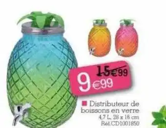 Kandy Distributeur De Boissons En Verre offre