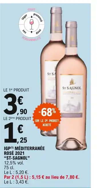 "St-Sagnol" IGP Méditerranée Rosé 2021