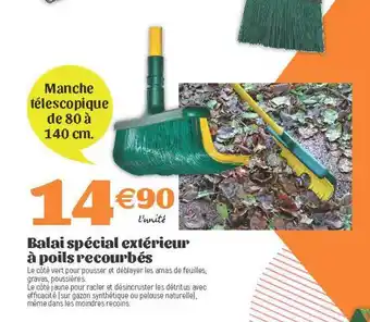 E.Leclerc Balai Spécial Extérieur à Poils Recourbés offre