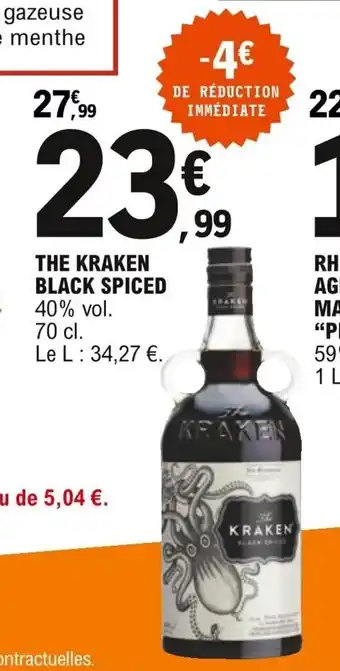 E.Leclerc The Kraken Black Spiced offre