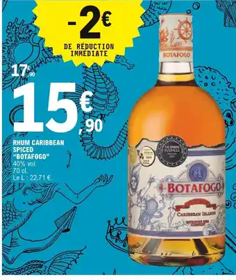 E.Leclerc Rhum Caribbean Spiced Botagofo offre