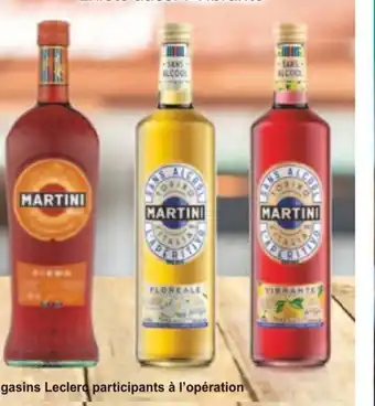 E.Leclerc Martini l'Apéritivo Sans Alcool Floreale offre