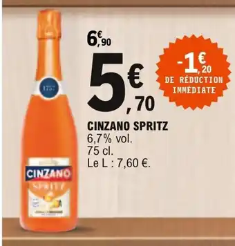 E.Leclerc Cinzano Spritz offre