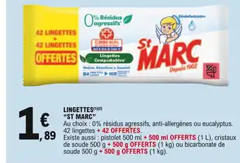 E.Leclerc St Marc Lingettes offre