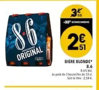 Supeco 8.6 Bière Blonde offre