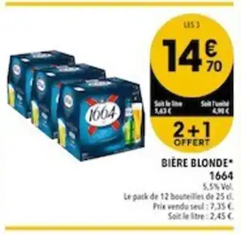 Supeco 1664 Bière Blonde offre