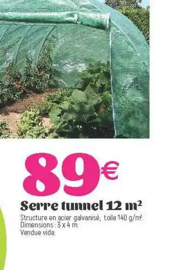 E.Leclerc Serre Tunnel 12 M2 offre